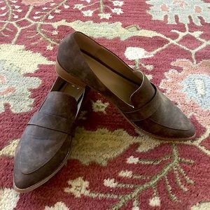 JG Brown Suede Loafers
